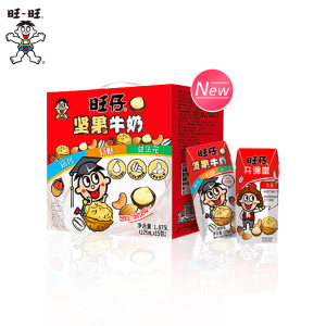 旺旺 六种坚果加持 高钙牛奶礼盒125ml*15盒 35元包邮