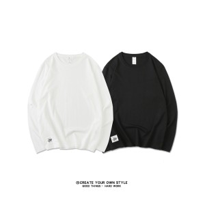 希陌 男士纯棉宽松纯色上衣卫衣