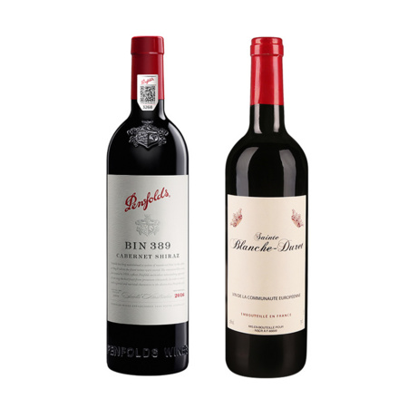 Penfolds 奔富 BIN389 干红葡萄酒单支 750ml + 圣班瑞干红葡萄酒 750ml