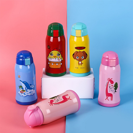 舒活 儿童便携带吸管保温杯 520ml