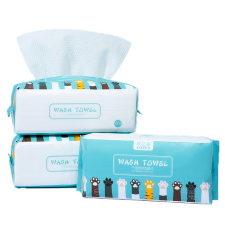 oeiez 欧亿姿 一次性纯棉洁面巾 100抽 *2件