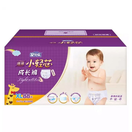 Anerle 安儿乐 小轻芯系列 拉拉裤 XL88片