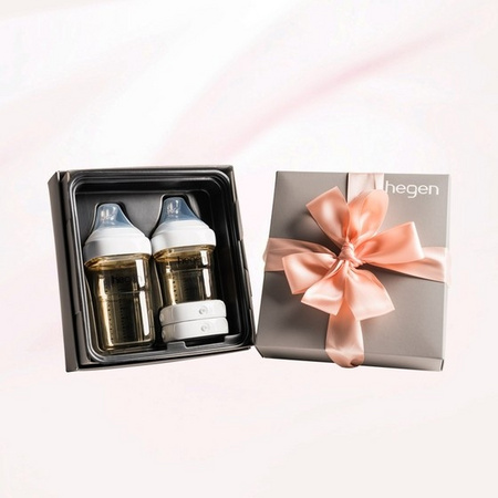 双11预售：HEGEN 婴儿多功能PPSU奶瓶礼盒（一大一小储存盖）