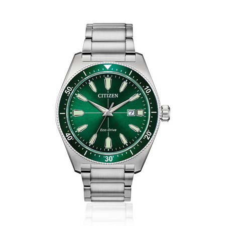 双11预售：CITIZEN 西铁城 AW1598-70X 绿水鬼光动能男表