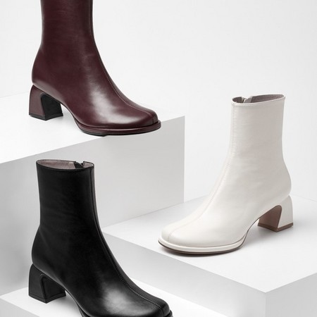 双11预售：KISSCAT 接吻猫 女士商务通勤中跟短靴