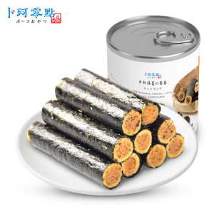 卜珂零点 肉松海苔卷 100g铁罐装