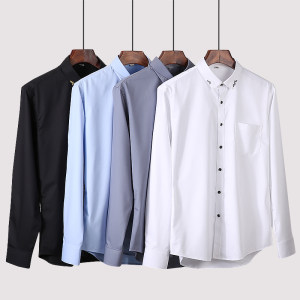 雅鹿 Y7031918601 抗皱免烫 男士商务衬衫