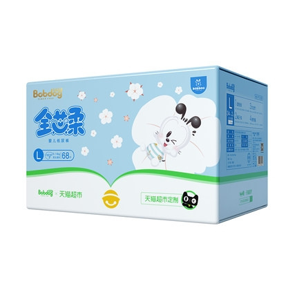 BoBDoG 巴布豆 婴儿尿裤 L68片 *4件