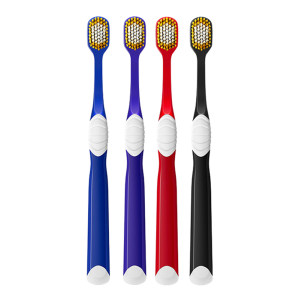 沐暄 65孔 日系宽头牙刷 4支装 4.9好评