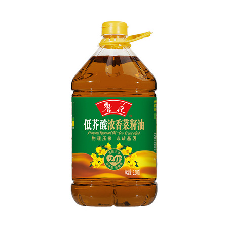 88VIP：鲁花 酸浓香菜籽油 3.68L *3件