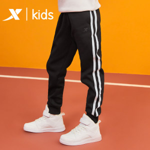 特步 2020新款 儿童针织运动长裤