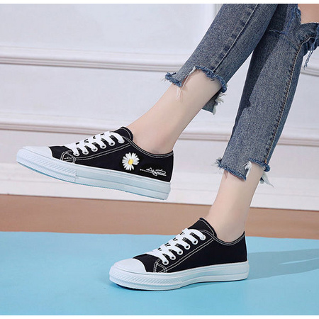 佩觉 小雏菊女士帆布鞋