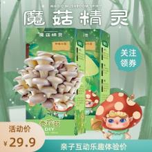 魔菇精灵 秀珍菇亲子DIY蘑菇种植魔盒2盒