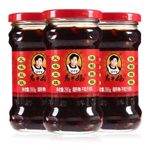 老干妈 风味豆豉油制辣椒酱 280g*3瓶 26.8元包邮