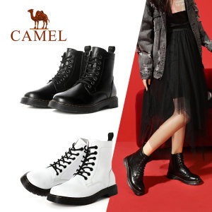 骆驼 真皮马丁靴 猪皮鞋垫 有加绒款