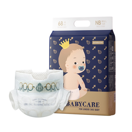 88VIP：BabyCare 皇室系列 超薄纸尿裤 NB68片 *2件