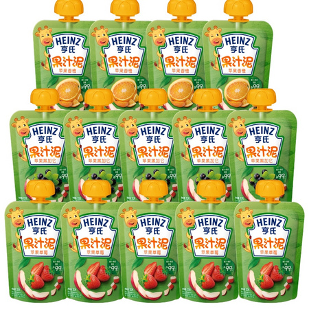 Heinz 亨氏 婴儿水果果汁泥 14袋