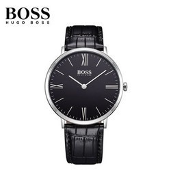 Hugo Boss 雨果博斯 JACKSON系列 1513369 商务皮革石英男表