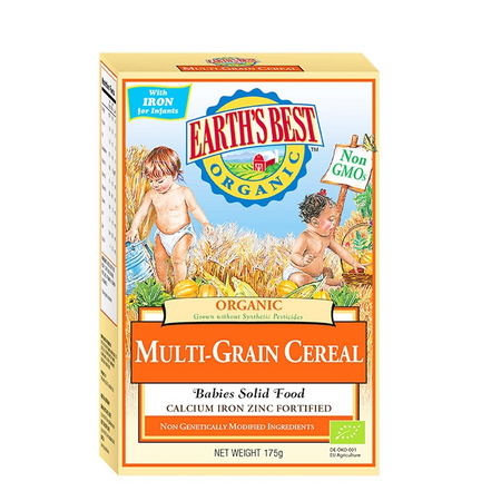 88VIP：EARTH'S BEST 爱思贝 婴儿辅食高铁有机多谷物米粉 175g *2件