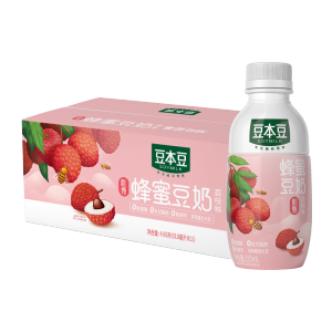 豆本豆 唯甄 荔枝味蜂蜜豆奶 310ml*15瓶/箱 49.5元包邮