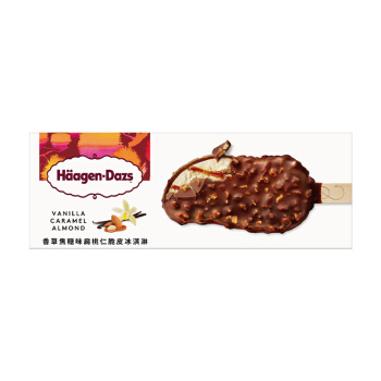京东PLUS会员：Häagen·Dazs 哈根达斯 香草焦糖扁桃仁口味 脆皮冰淇淋 69g *6件
