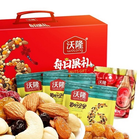 WOLONG 沃隆 坚果零食大礼包 770g