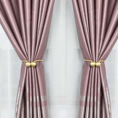 移动端：沃悠 现代简约窗帘绑绳磁吸扣 一对装