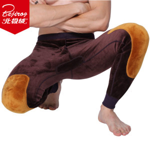 北极绒 男士加厚加绒保暖裤