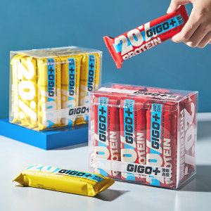 初吉 0反式脂肪 乳清威化蛋白棒 抗饿饱腹 465g*2件 拍2件39元包邮