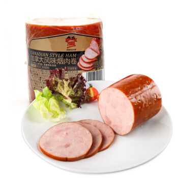 限京津沪、京东PLUS会员：中粮 万威客 加拿大烟肉卷火腿 500g *4件
