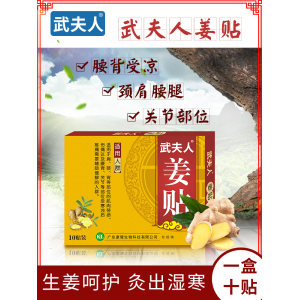 武夫人 颈肩腰腿艾灸热敷生姜贴  10贴