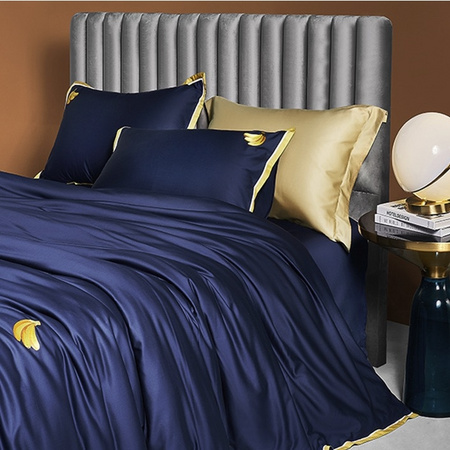 双11预售：DAPU 大朴 120支精梳纯棉贡缎绣花四件套 1.5m床