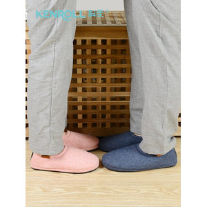 kenroll 科柔 情侣包跟软厚底棉拖鞋 2双 73.5元包邮