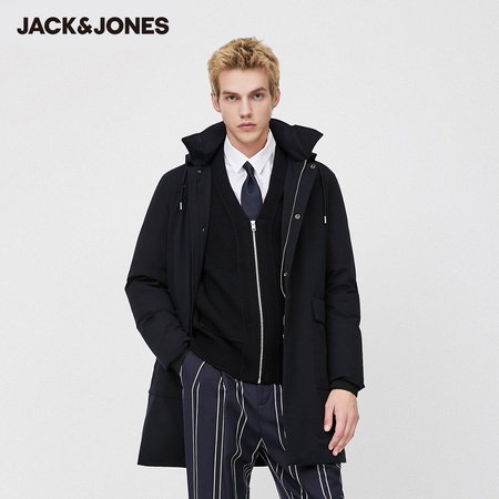 JackJones 杰克琼斯 219412532B 防风立领商务羽绒服