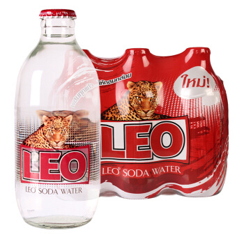 LEO 力欧 气泡水苏打水 无糖0卡 325ml*6瓶 *6件