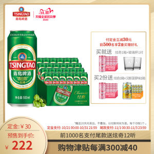 青岛啤酒 经典10度 500ml*2箱 183元预售到手价