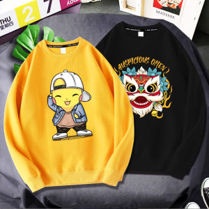 秋季圆领卫衣男女情侣装长袖