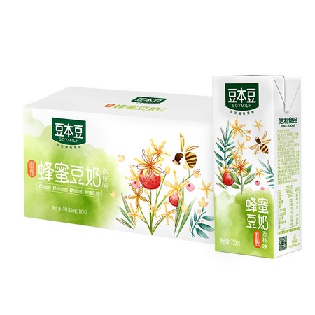 88VIP：豆本豆 蜂蜜豆奶 荔枝味 250ml*24盒 *4件
