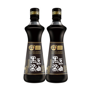 惊喜入手 生生酱园&天猫精灵 非转黑豆生抽酱油500ml*2瓶