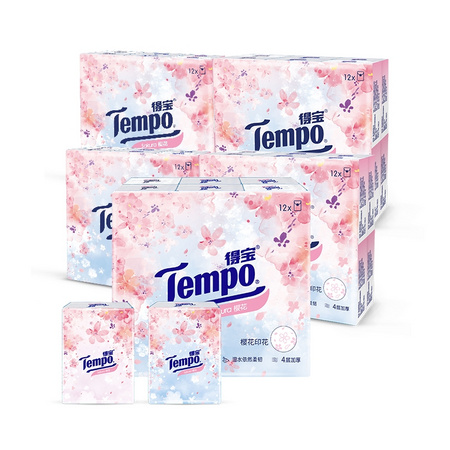 88VIP：Tempo 得宝 樱花味手帕纸 60包