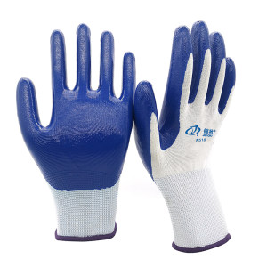 锦秋 劳保耐磨橡胶手套 6双