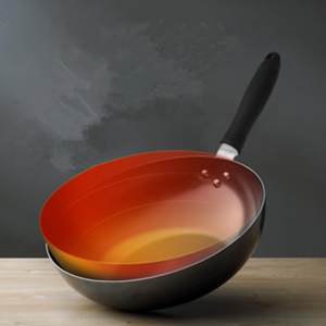 九阳 老式精铁无涂层炒锅 物理不粘锅 32cm