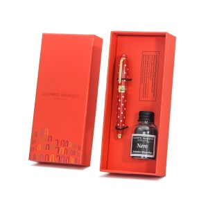 Campo Marzio 钢笔/墨水笔迷你波点铱金F尖墨囊礼盒 樱桃红 *3件