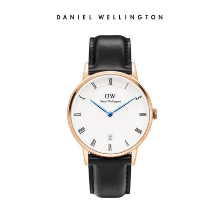 双11预售：DanielWellington 丹尼尔惠灵顿 34mm蓝针皮带女士石英表