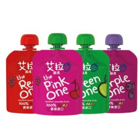 Ella's kitchen 艾拉厨房 宝宝辅食彩虹果泥组合装 90g×4支 *2件