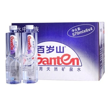 88VIP：Ganten 百岁山 天然矿泉水 570ml*24瓶 *4件 +凑单品
