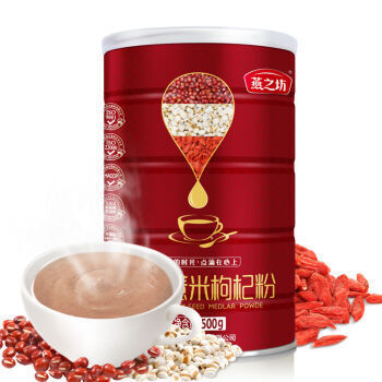 88VIP：燕之坊 红豆薏米枸杞粉 500g+ 风车牧场 全脂无蔗糖羊奶粉 400g