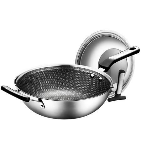 ASD 爱仕达 304不锈钢炒锅 30cm