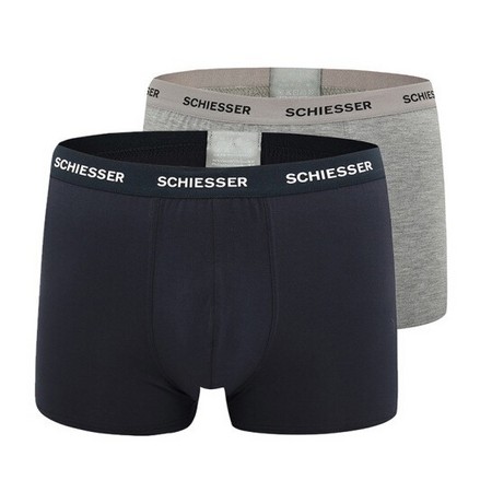 SCHIESSER 舒雅 35/11627T 男士冰丝中腰平角内裤 2条装