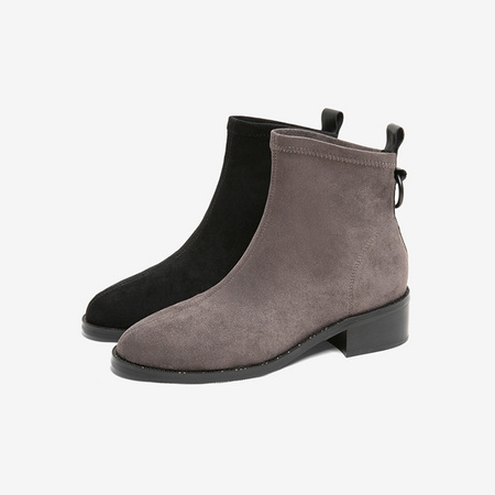 聚划算百亿补贴：Tata 他她 7CA40DD9 拼接绒面短靴